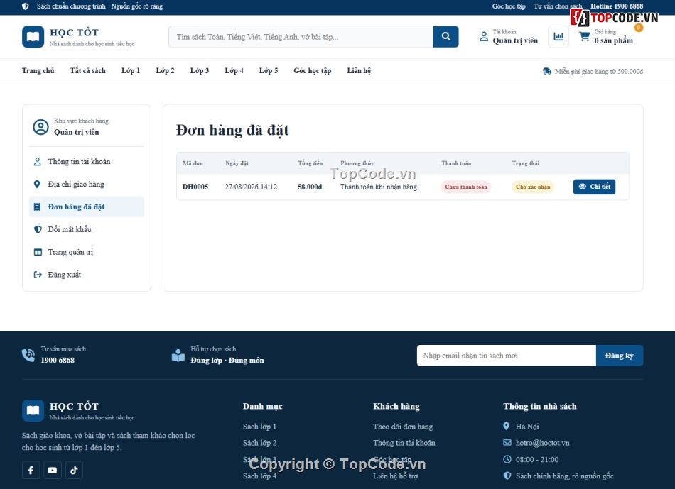 bán hoa,tiểu học,web bán sách